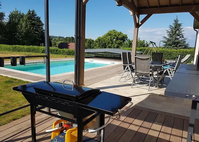 Semesterbostad New House With Covered And Warmed Swimming Pool *